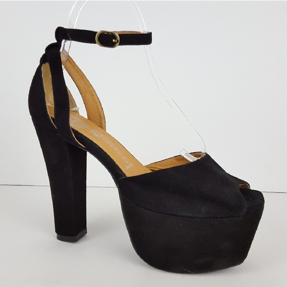 Jeffrey Campbell Perfect 2 Black Platform Heels